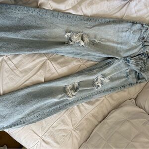 Aeropostale Light Blue High Rise Baggy Jeans